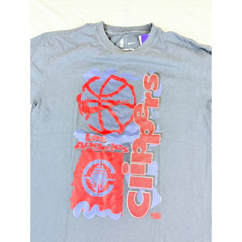 Los Angeles Clippers Nike NBA T-Shirt Kids Size M 10/12 Gray Graphic Tee